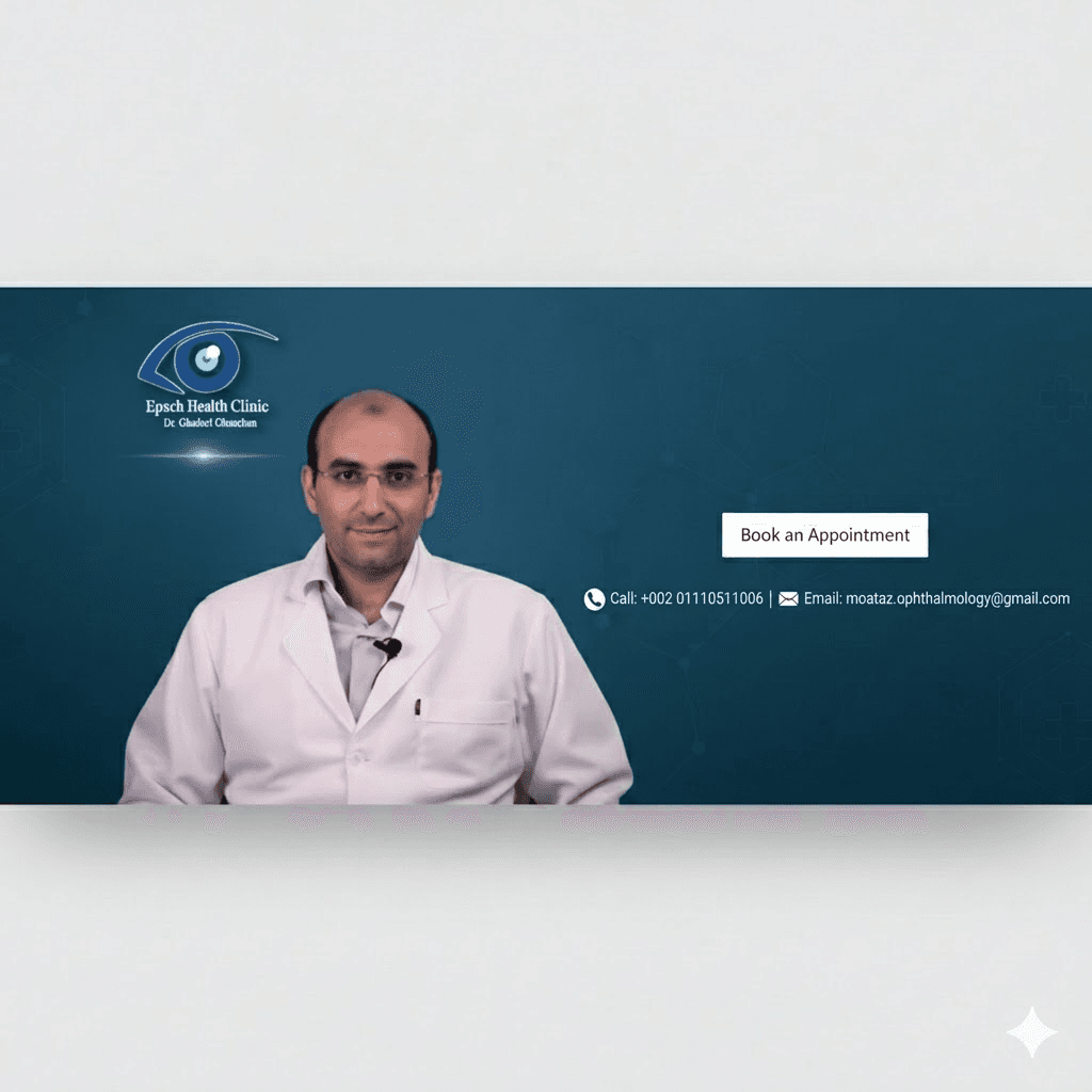 Dr. Moataz Hamed, Professor of Ophthalmology at Cairo University — Book an appointment for eye care, LASIK, cataract surgery, and keratoconus treatment in Giza, Egypt